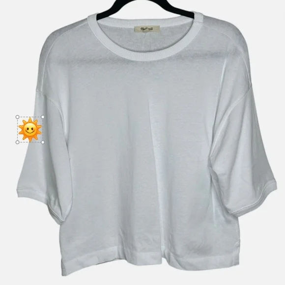 Madewell White Short Sleeve Tee - Picture 1 of 3